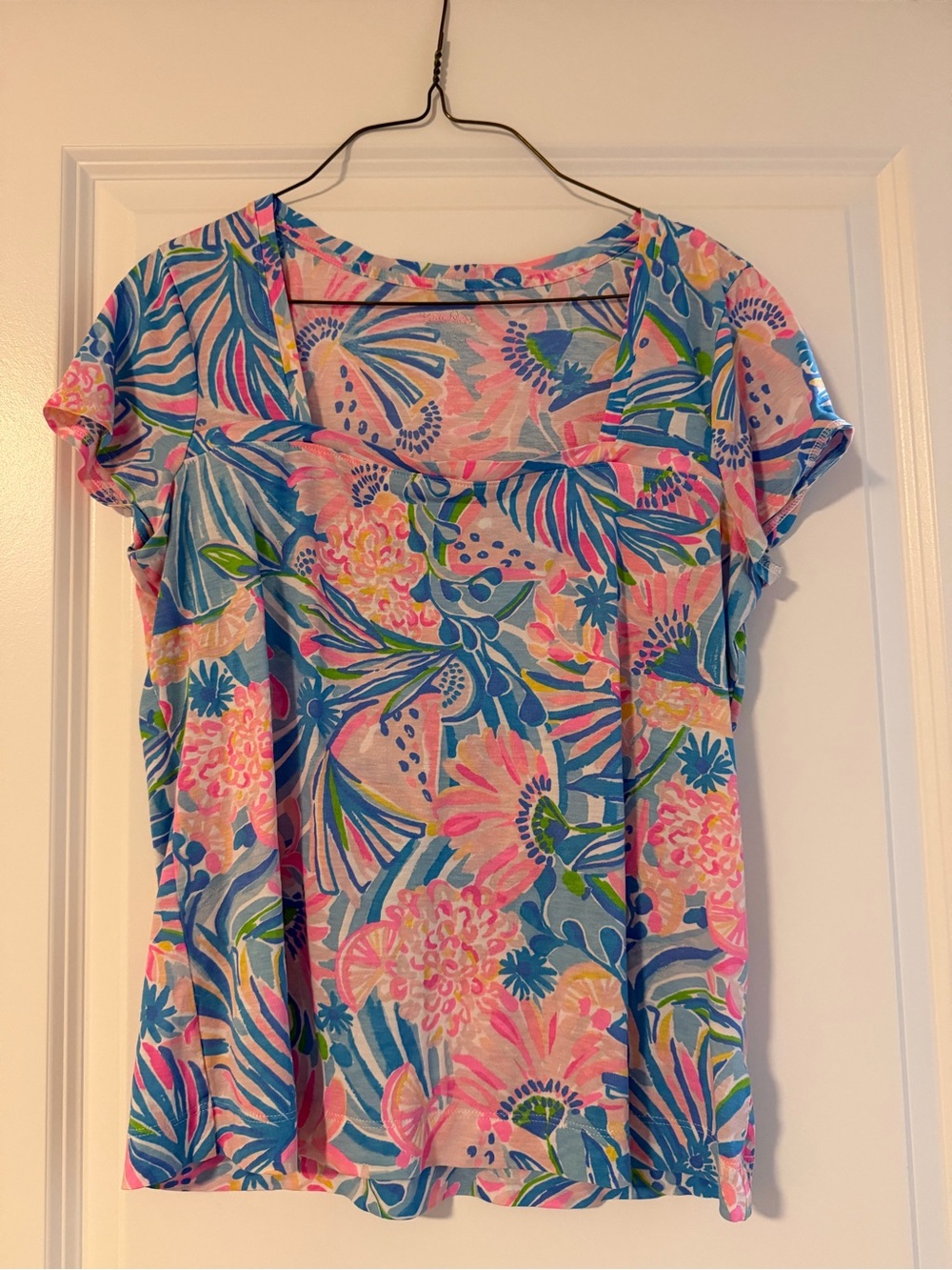 Lily Pulitzer Square Neck tee
